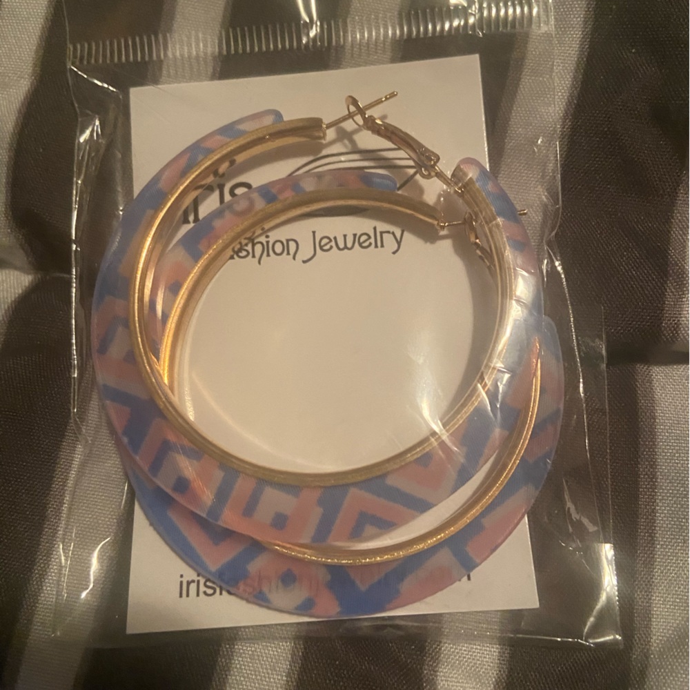 Gold Acrylic Earrings